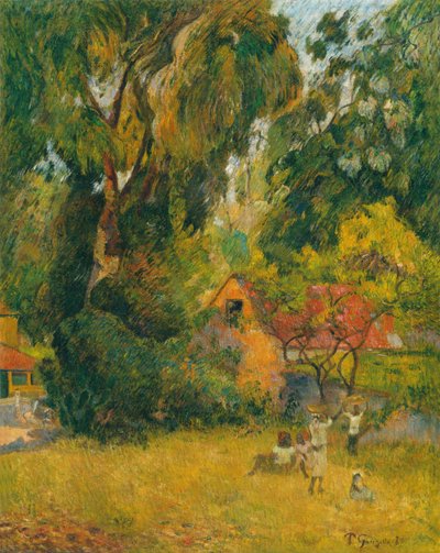 Hütten unter den Bäumen von Paul Gauguin